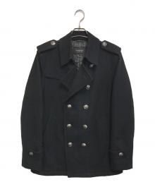 BURBERRY BLACK LABEL（バーバリーブラックレーベル）の古着「ナポレオンコート」｜ブラック