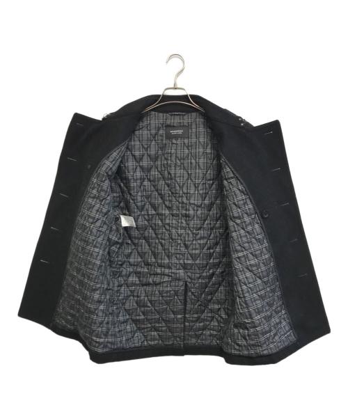BURBERRY BLACK LABEL（バーバリーブラックレーベル）BURBERRY BLACK LABEL (バーバリーブラックレーベル) ナポレオンコート ブラック サイズ:Lの古着・服飾アイテム