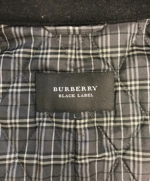 BURBERRY BLACK LABEL（バーバリーブラックレーベル）BURBERRY BLACK LABEL (バーバリーブラックレーベル) ナポレオンコート ブラック サイズ:Lの古着・服飾アイテム