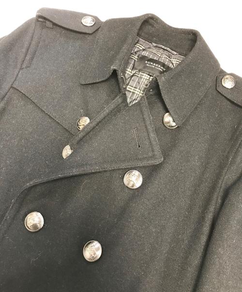 BURBERRY BLACK LABEL（バーバリーブラックレーベル）BURBERRY BLACK LABEL (バーバリーブラックレーベル) ナポレオンコート ブラック サイズ:Lの古着・服飾アイテム