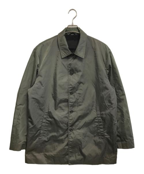 PRADA（プラダ）PRADA (プラダ) ナイロンステンカラーコート グリーン サイズ:Mの古着・服飾アイテム
