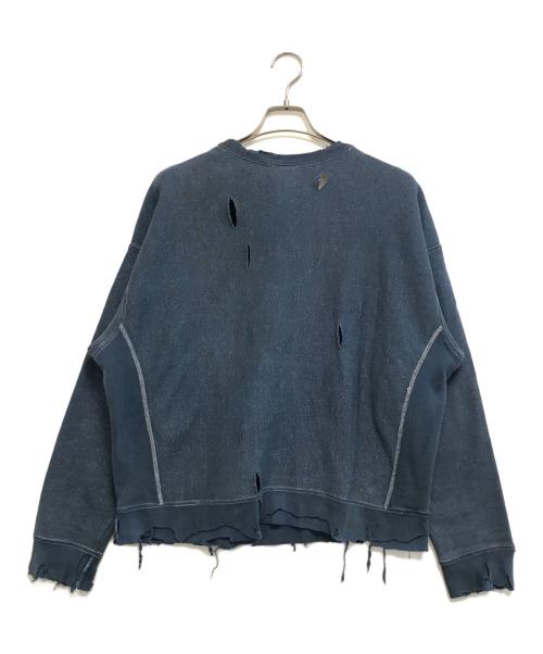 Champion（チャンピオン）Champion (チャンピオン) ボーンプリント リバースウィーブスウェット ブルー サイズ:2X‐LARGEの古着・服飾アイテム