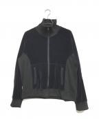 ANCELLMアンセルム）の古着「VELOUR SWITCHING JACKET」｜ネイビー