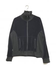 ANCELLM（アンセルム）の古着「VELOUR SWITCHING JACKET」｜ネイビー