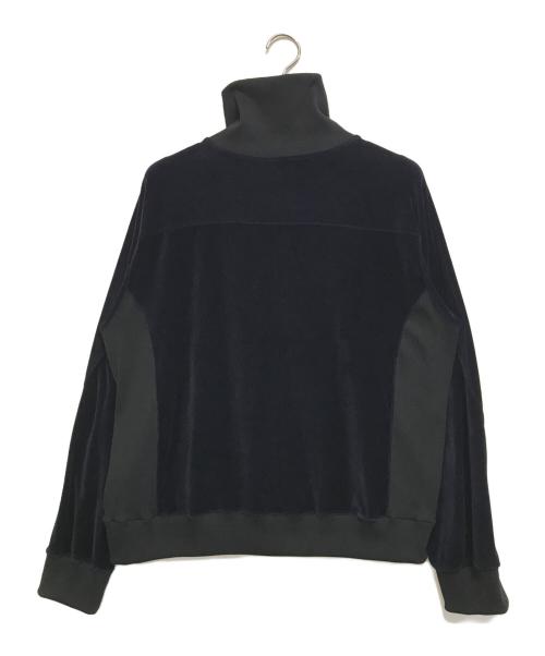 ANCELLM（アンセルム）ANCELLM (アンセルム) VELOUR SWITCHING JACKET ネイビー サイズ:2の古着・服飾アイテム