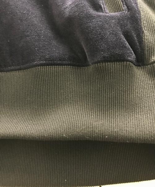 ANCELLM（アンセルム）ANCELLM (アンセルム) VELOUR SWITCHING JACKET ネイビー サイズ:2の古着・服飾アイテム