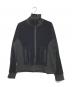 ANCELLM（アンセルム）の古着「VELOUR SWITCHING JACKET」｜ネイビー