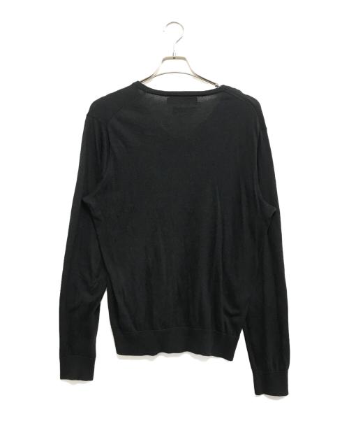 POLO RALPH LAUREN（ポロ・ラルフローレン）POLO RALPH LAUREN (ポロ・ラルフローレン) Vネックニット ブラック サイズ:Mの古着・服飾アイテム