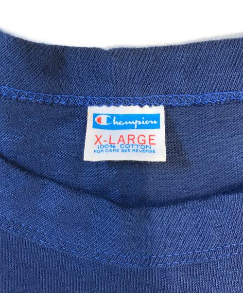 Champion（チャンピオン）Champion (チャンピオン) フットボールTシャツ ブルー サイズ:X‐LARGEの古着・服飾アイテム