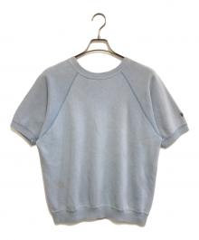 VINTAGE（ヴィンテージ）の古着「半袖スウェット」｜スカイブルー