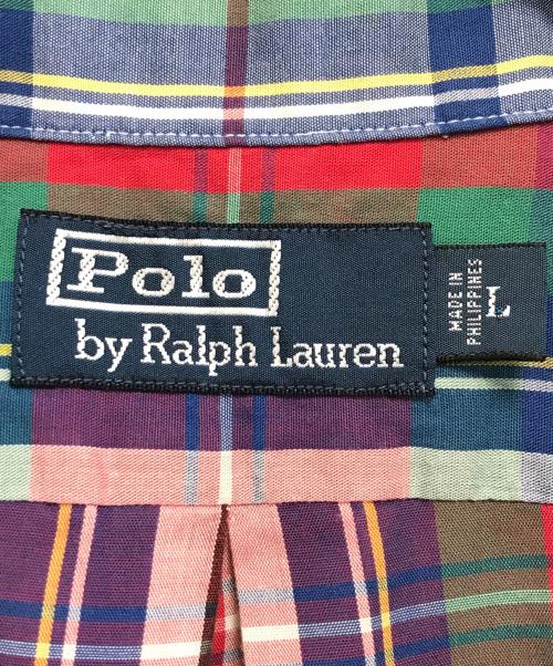 POLO RALPH LAUREN（ポロ・ラルフローレン）POLO RALPH LAUREN (ポロ・ラルフローレン) マドラスチェック オープンカラーシャツ マルチカラー サイズ:Lの古着・服飾アイテム