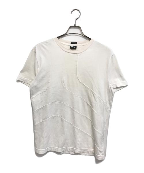 PUMA（プーマ）PUMA (プーマ) hussein chalayan (フセインチャラヤン) Tシャツ ホワイト サイズ:Lの古着・服飾アイテム