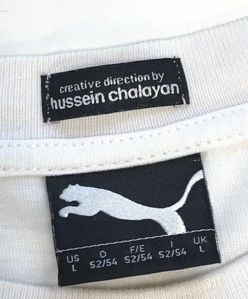 PUMA（プーマ）PUMA (プーマ) hussein chalayan (フセインチャラヤン) Tシャツ ホワイト サイズ:Lの古着・服飾アイテム