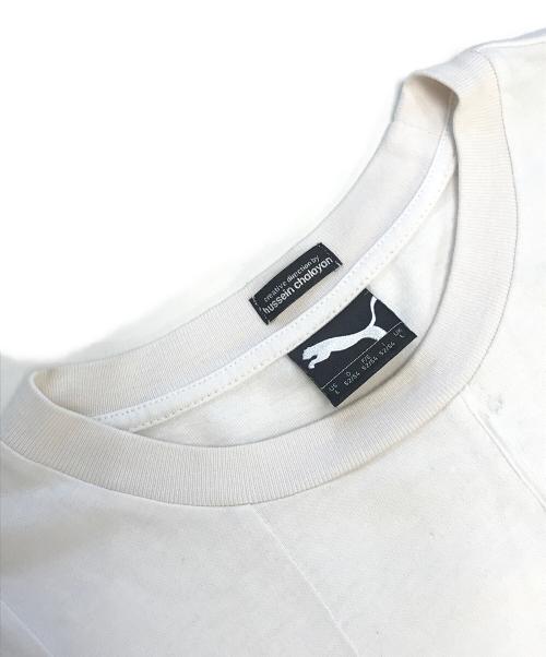 PUMA（プーマ）PUMA (プーマ) hussein chalayan (フセインチャラヤン) Tシャツ ホワイト サイズ:Lの古着・服飾アイテム