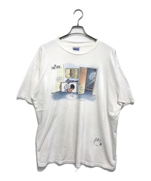 TULTEX（タルテックス）TULTEX (タルテックス)  90s the far side(ザファーサイド)アートTシャツ ホワイト サイズ:2XLの古着・服飾アイテム