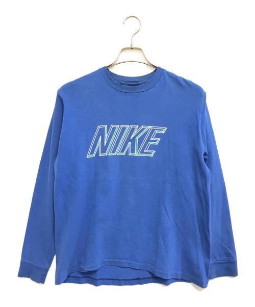 NIKE（ナイキ）NIKE (ナイキ) ロングスリーブカットソー ブルー サイズ:Mの古着・服飾アイテム