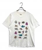 VINTAGEヴィンテージ）の古着「四十八手プリントTシャツ」｜ホワイト