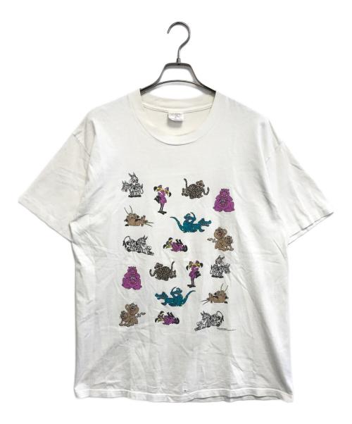 VINTAGE（ヴィンテージ）VINTAGE (ヴィンテージ) 四十八手プリントTシャツ ホワイト サイズ:XLの古着・服飾アイテム