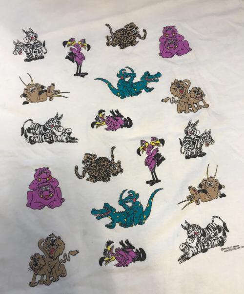 VINTAGE（ヴィンテージ）VINTAGE (ヴィンテージ) 四十八手プリントTシャツ ホワイト サイズ:XLの古着・服飾アイテム