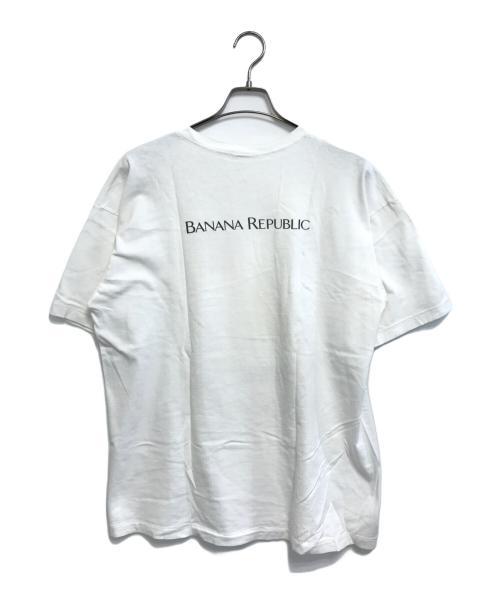 GAP（ギャップ）GAP (ギャップ) BANANA REPUBLIC (バナナリパブリック) プリントTシャツ ホワイト サイズ:XLの古着・服飾アイテム