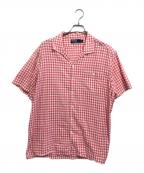 POLO RALPH LAURENポロ・ラルフローレン）の古着「ギンガムチェックオープンカラーシャツ」｜ピンク