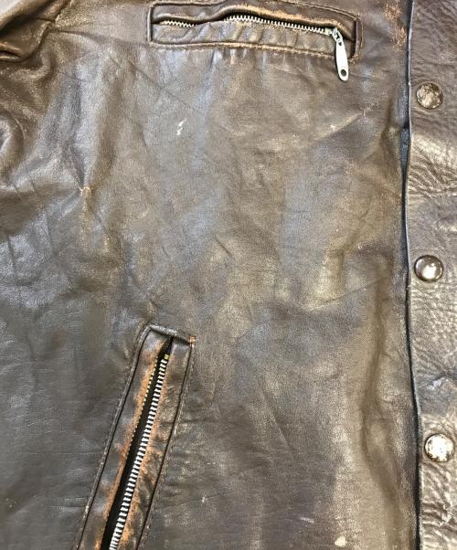 British Cycle Leathers（ブリティッシュサイクルレザーズ）British Cycle Leathers (ブリティッシュサイクルレザーズ) レザージャケット ブラウン サイズ:44の古着・服飾アイテム