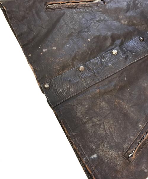 British Cycle Leathers（ブリティッシュサイクルレザーズ）British Cycle Leathers (ブリティッシュサイクルレザーズ) レザージャケット ブラウン サイズ:44の古着・服飾アイテム
