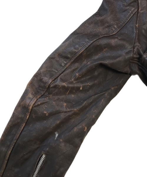 British Cycle Leathers（ブリティッシュサイクルレザーズ）British Cycle Leathers (ブリティッシュサイクルレザーズ) レザージャケット ブラウン サイズ:44の古着・服飾アイテム
