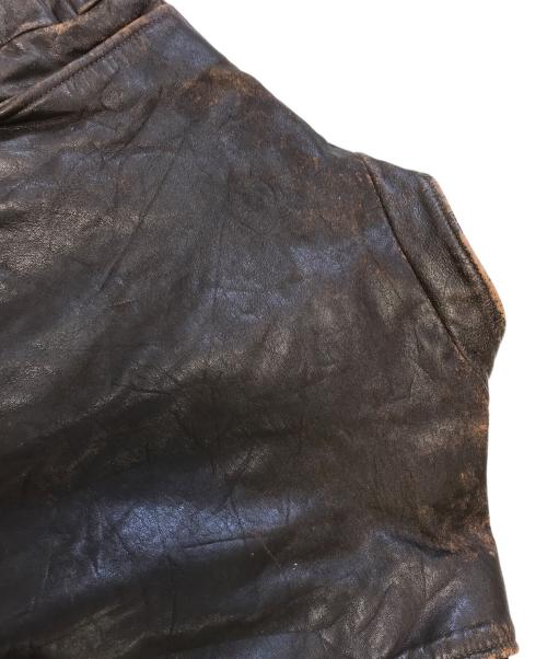 British Cycle Leathers（ブリティッシュサイクルレザーズ）British Cycle Leathers (ブリティッシュサイクルレザーズ) レザージャケット ブラウン サイズ:44の古着・服飾アイテム