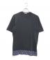 COMME des GARCONS HOMME（コムデギャルソン オム）の古着「裾切替Tシャツ」｜ブラック