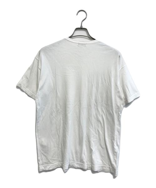 COMME des GARCONS HOMME（コムデギャルソン オム）COMME des GARCONS HOMME (コムデギャルソン オム) ロゴVネックTシャツ ホワイト サイズ:不明の古着・服飾アイテム