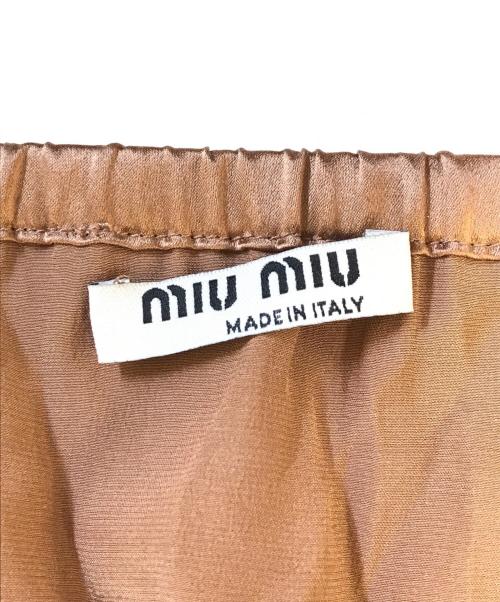 MIU MIU（ミュウミュウ）MIU MIU (ミュウミュウ) ブラウス ブラウン サイズ:38の古着・服飾アイテム