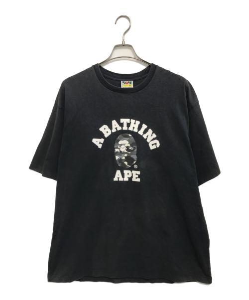 A BATHING APE（アベイシングエイプ）A BATHING APE (アベイシングエイプ) プリントTシャツ ブラック サイズ:3XLの古着・服飾アイテム