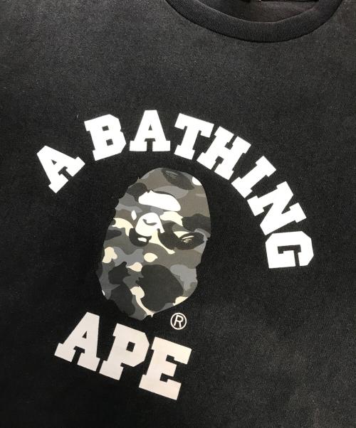 A BATHING APE（アベイシングエイプ）A BATHING APE (アベイシングエイプ) プリントTシャツ ブラック サイズ:3XLの古着・服飾アイテム