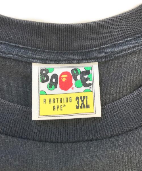 A BATHING APE（アベイシングエイプ）A BATHING APE (アベイシングエイプ) プリントTシャツ ブラック サイズ:3XLの古着・服飾アイテム