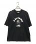 A BATHING APE（アベイシングエイプ）の古着「プリントTシャツ」｜ブラック