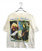 EAST COASTイースト・コースト）の古着「90sJIMMY PAGE Robert Plant(ジミー・ペイジ＆ロバート・プラント)ツアーTシャツ」｜アイボリー