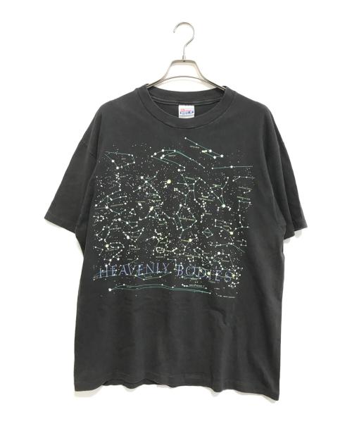 Hanes（ヘインズ）Hanes (ヘインズ) プリントTシャツ ブラック サイズ:XLの古着・服飾アイテム