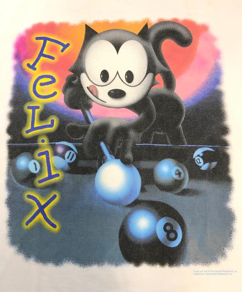 CRONIES（クロウニーズ）CRONIES (クロウニーズ) FELIX(フェリックス)キャラクターTシャツ ホワイト サイズ:Mの古着・服飾アイテム