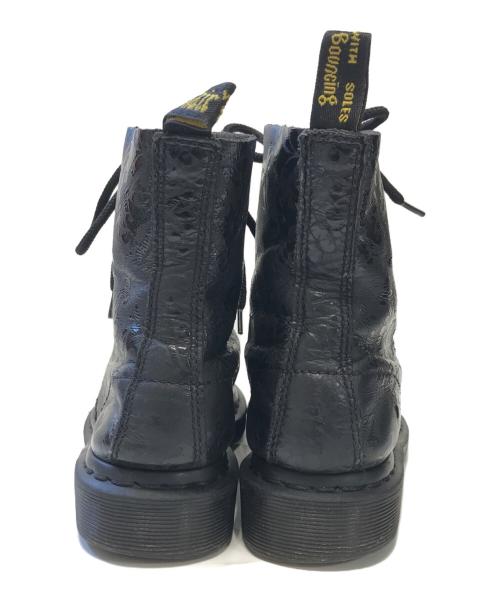 Dr.Martens（ドクターマーチン）Dr.Martens (ドクターマーチン) スカルプリント8ホールブーツ ブラック サイズ:UK4/EU37の古着・服飾アイテム