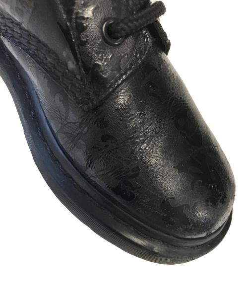 Dr.Martens（ドクターマーチン）Dr.Martens (ドクターマーチン) スカルプリント8ホールブーツ ブラック サイズ:UK4/EU37の古着・服飾アイテム