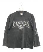 FRUIT OF THE LOOMフルーツオブザルーム）の古着「ロングスリーブTシャツ」｜ブラック