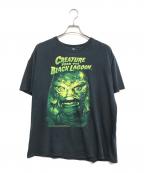 UNIVERSAL STUDIOSユニバーサルスタジオ）の古着「Creature from the Black Lagoon(クリーチャー・フロム・ザ・ブラック・ラグーン)ムービープリントTシャツ」｜ブラック