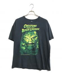UNIVERSAL STUDIOS（ユニバーサルスタジオ）の古着「Creature from the Black Lagoon(クリーチャー・フロム・ザ・ブラック・ラグーン)ムービープリントTシャツ」｜ブラック