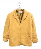 JANSHA TANNING CO.ジャンシャ タニング コー）の古着「ディアスキンレザージャケット」｜イエロー