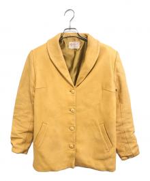 JANSHA TANNING CO.（ジャンシャ タニング コー）の古着「ディアスキンレザージャケット」｜イエロー