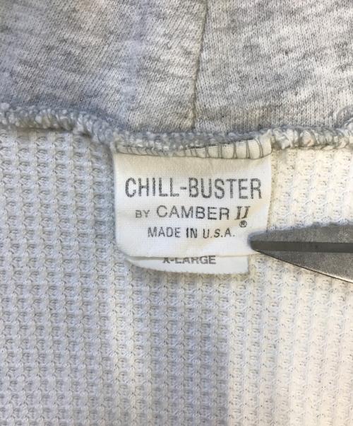 CHILL BUSTER by CAMBER（チルバスターバイキャンバー）CHILL BUSTER by CAMBER (チルバスターバイキャンバー) 裏サーマル ジップパーカー グレー サイズ:X‐LARGEの古着・服飾アイテム