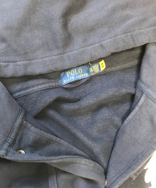 POLO RALPH LAUREN（ポロ・ラルフローレン）POLO RALPH LAUREN (ポロ・ラルフローレン) フーデットベースボールジャケット ネイビー サイズ:XXLの古着・服飾アイテム