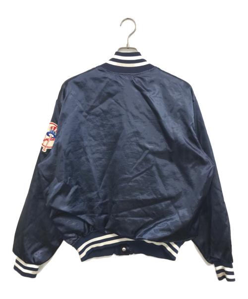 MLB（エムエルビー）MLB (エムエルビー) スタジャン ネイビー サイズ:LARGEの古着・服飾アイテム