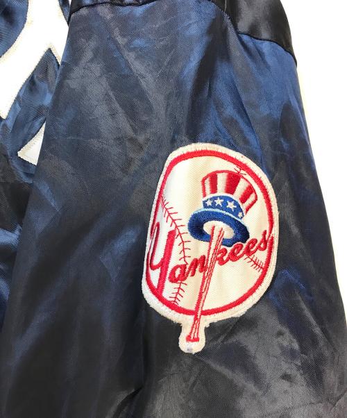 MLB（エムエルビー）MLB (エムエルビー) スタジャン ネイビー サイズ:LARGEの古着・服飾アイテム